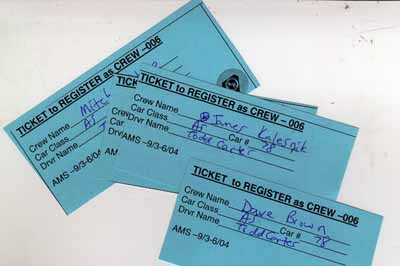 crew tickets